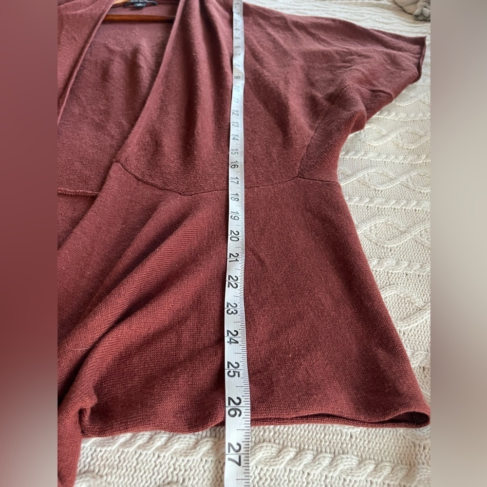 Banana Republic Drop Sleeve Open Tie Front Cardigan Women’s Size Small - Picture 11 of 13